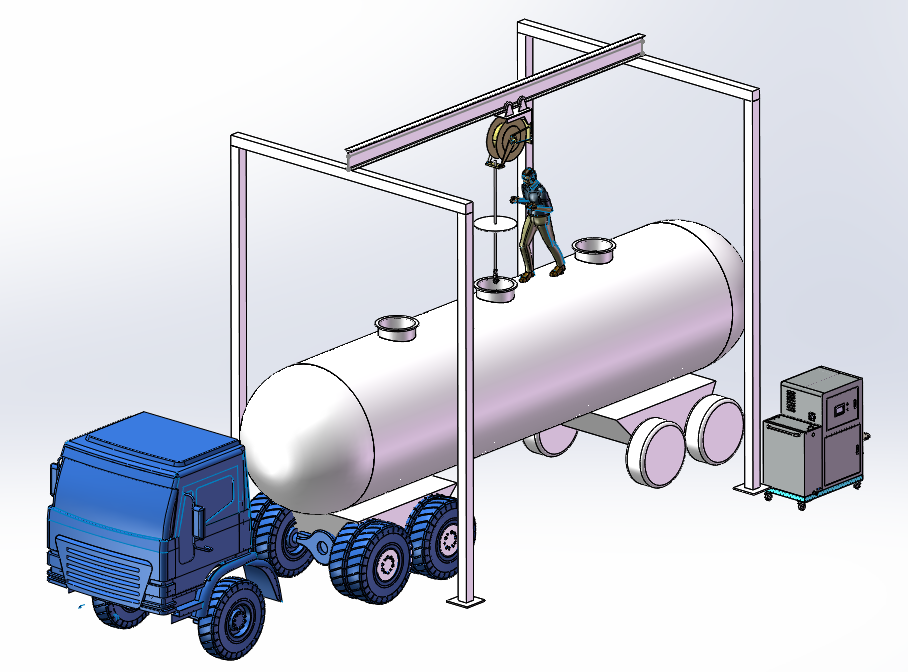 油罐车简易清洗系统